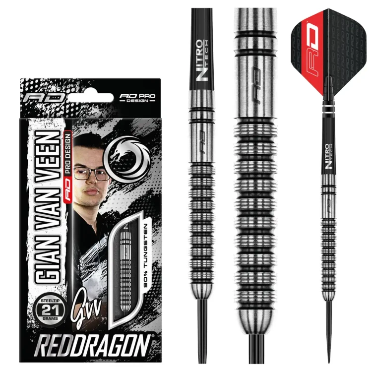 Lotki do darta RD Gian van Veen 21g 90%