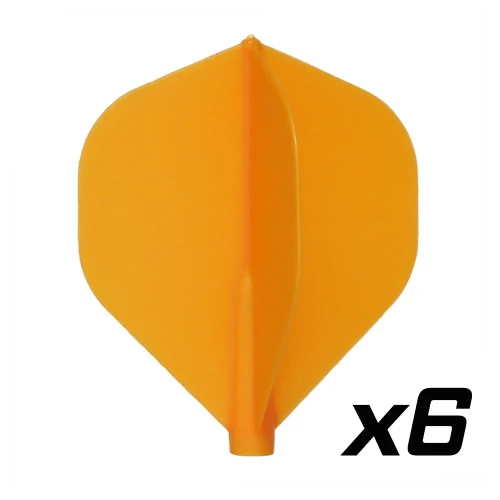 Piórka Cosmo Darts Fit Flight x6 pomarańczowe Standard