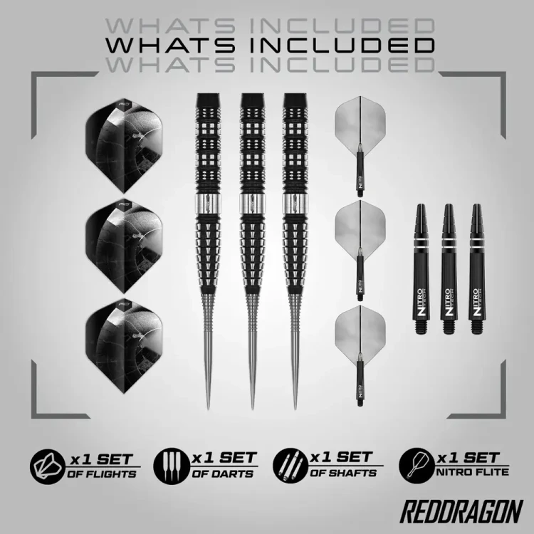 Lotki do darta RD Recon Tapered 23g 90% - zestaw