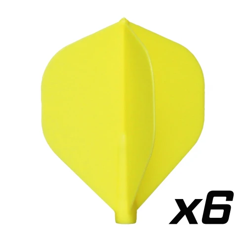 Piórka Cosmo Darts Fit Flight x6 żółte Standard