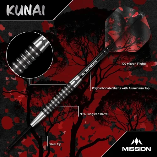 Lotki Mission Kunai Black PVD 23g 90%