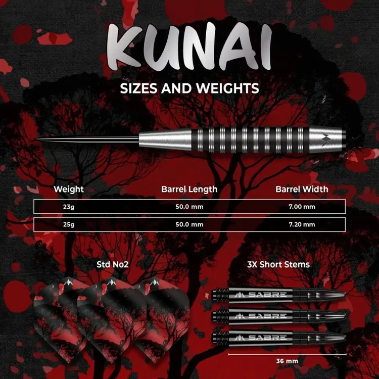 Lotki Mission Kunai Black PVD 23g