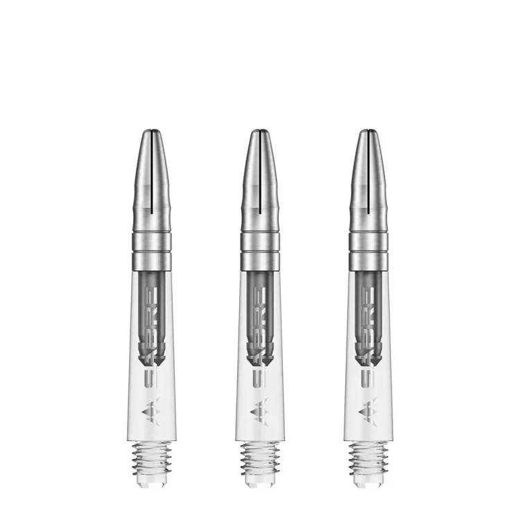 Shafty Mission Sabre Short clear - srebrny aluminiowy top