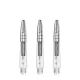 Shafty Mission Sabre Short clear - srebrny aluminiowy top