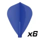Piórka Cosmo Darts Fit Flight x6 niebieskie Kite
