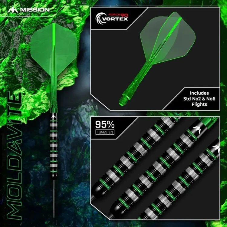 Lotki do darta Mission Moldavite