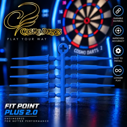 Groty Cosmo darts Fit Point Plus 2.0 Long niebieskie