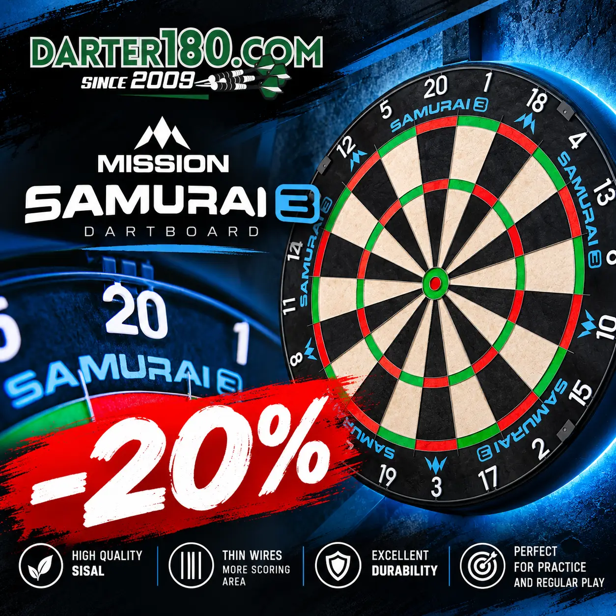Tarcza Samurai 3 Darter180.com
